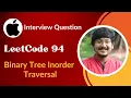Binary Tree Inorder Traversal Apple Interview Question Tree LeetCode 94 C