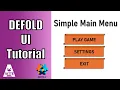 Simple Main Menu with Defold - Defold Tutorial