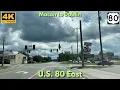 U S 80 East - Macon GA to Dublin GA 4K POV Drive