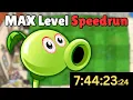 How Fast Can PvZ2 Be Beat With MAX Level Plants?