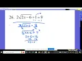 Algebra 2 Chapter 5 Practice Test - 27