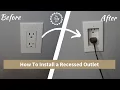 How To Install a Recessed Outlet Receptacle In Only 5 Minutes