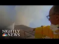 Lester Holt Reports On The Ground As Fast-Moving Easy Fire Scorches Southern CA NBC Nightly News