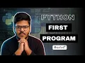 First Program in Python Hello World Program Explained in Telugu