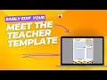 How to Edit Your Meet the Teacher Template