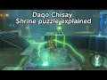 Daqo Chisay shrine puzzle explained