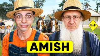 SOPRAVVIVO 24 ORE con gli AMISH completamente SENZA INTERNET!