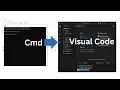 How to open VS Code in Current Folder using Command Prompt