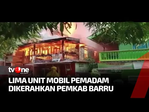 Kebakaran Hebat Hanguskan 4 Rumah di Sulawesi Selatan, Satu Orang Tak Bisa Diselamatkan