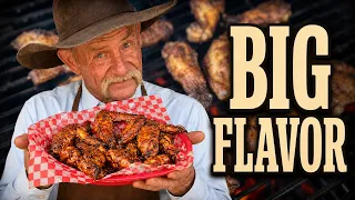 Chicken Wings with a Cowboy Cider Mop Sauce - Better Than Buffalo!