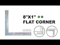 L Shaped Flat Fixing Support Repair Plates Corner Brace Metal 8 X1 HOWTOOL Hardware