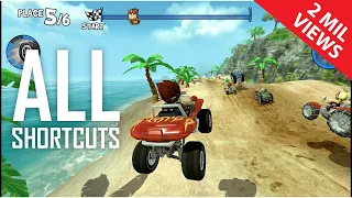 beach buggy racing all shortcuts
