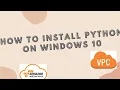 How to install Python 3 9 2 on windows 10 Python to system environment variables in Windows 10