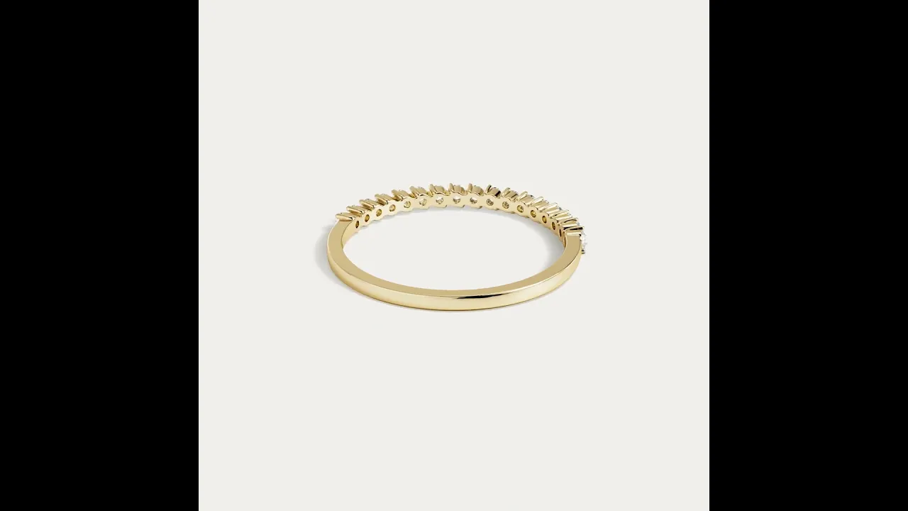 0.26CTW Half Eternity Stackable Ring