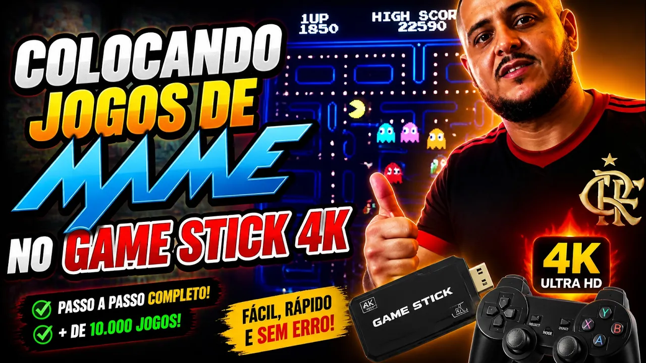COLOCANDO JOGOS DE MAME NO GAME STICK 4K