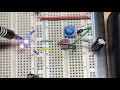 Trimpot Adjustable Astable 555 Timer Step by Step Build with Flashing LEDs