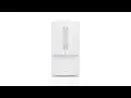 KitchenAid 20-cu ft Counter-Depth French Door Refrigerator with Ice Maker White