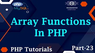 23 Array Functions In PHP Array Related Functions Functions Of Array In PHP