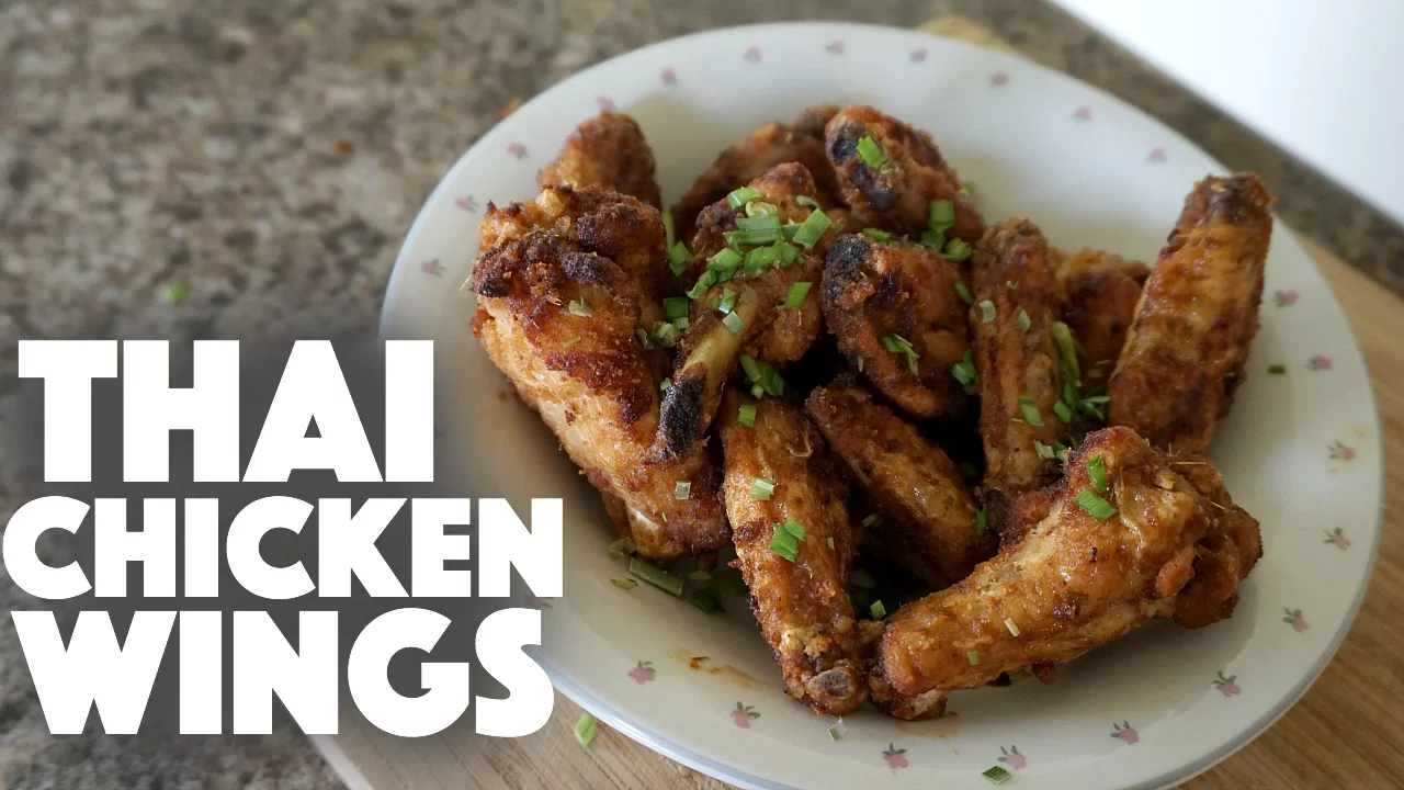 Thai Spicy Chicken Wings - appetizer recipe - hot wings -baked chicken wings - chicken recipes