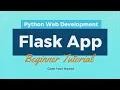 Flask Tutorial for Beginners Create Web App in Python