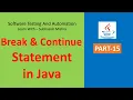 15 - Break and Continue