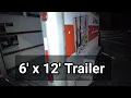 U-Haul Trailer Review 6 x 12 Trailer Inside Look