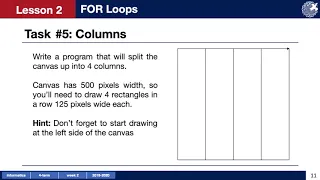 Lesson Python Turtle For Loops Comments