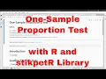 R - One-Sample Proportion Test with stikpetR