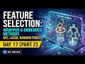 Feature Selection Wrapper Embedded Methods - RFE Lasso Random Forest Day Part-2