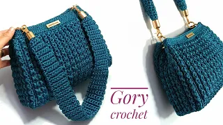 كروشيه شنطه كتف واسعه من الداخل Bag Crochet Tas Rajutan Bolsa De Ganchillo Túi Móc 