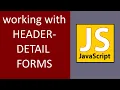 HEADER-DETAIL FORM WITH VANILLA JAVASCRIPT AND PHP/API WITH MYSQL DATABASE