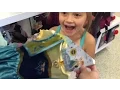 GIRL SURPRISED with NEW FROZEN FEVER COSPLAY dress up DRESSES