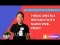 Infrastructure Code for Public AWS EC2 Instance with NGINX web proxy in Docker