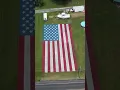 July 4 2024 Large American Flag painted on lawn in Lower Saucon Township