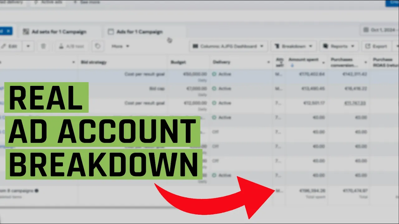 €500,000/Month Spend On 100% Cost Caps & tROAS - Real Ad Account Breakdown: video thumbnail