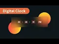 How to create digital clock with HTML CSS and JavaScript