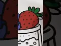 Coloring a Granola Bowl Berries and Yogurt