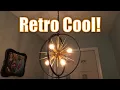Black and Gold Chandelier Mid-Century Sputnik Globe Chandeliers