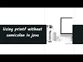 Using printf without semicolon in java