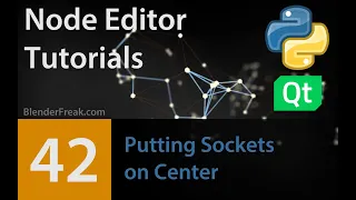 Node Editor Tutorial 42 Putting sockets on center