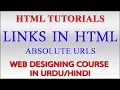 HTML Tutorials in Urdu Part 9 - Links in HTML Absolute URLs in HTML