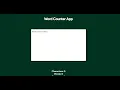 Simple Word Counter App in JavaScript