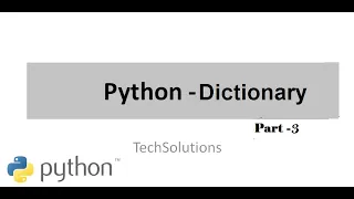 Python Dictionary Part-3