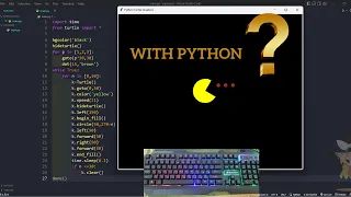 ASMR Programming - Coding Python Pacman
