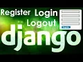 Basic Django Login Registration Logout System