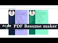NodeJS PDF CV Resume Maker 6 Ejs View Engine Layout Setting Include in Ejs Express Static FIle
