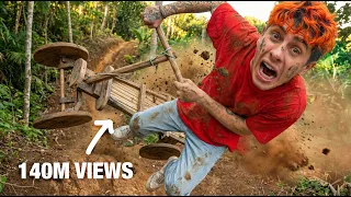 Trying Viral Philippines Wood Cart Racing (Huge Jumps)