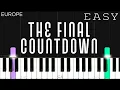 Download Lagu Europe - The Final Countdown | EASY Piano Tutorial