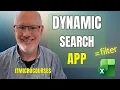 Modern Excel Search Tool No VBA No Macros Dynamic Array using FILTER