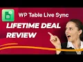 Sheets To WP Table Live Sync Lifetime Deal - The easiest solution to display sheets 59 40